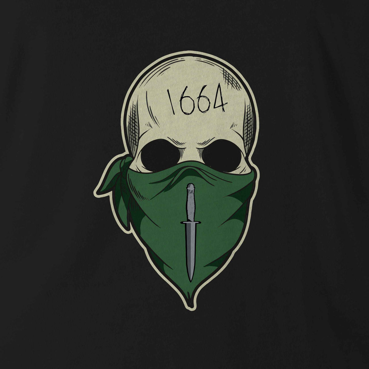 1664 ROYAL MARINE SKULL HOODIE