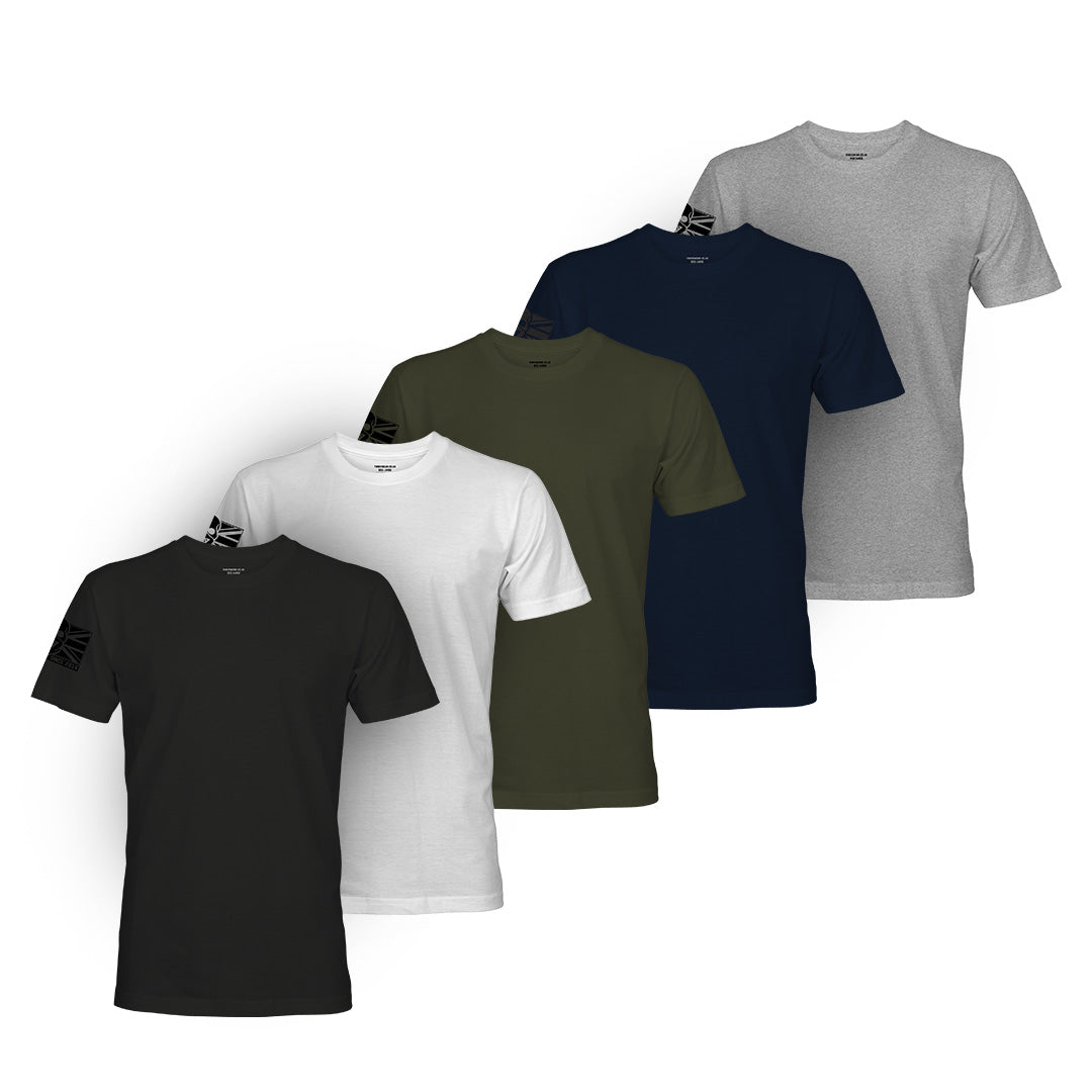 5 Pack Base T-shirt Set 