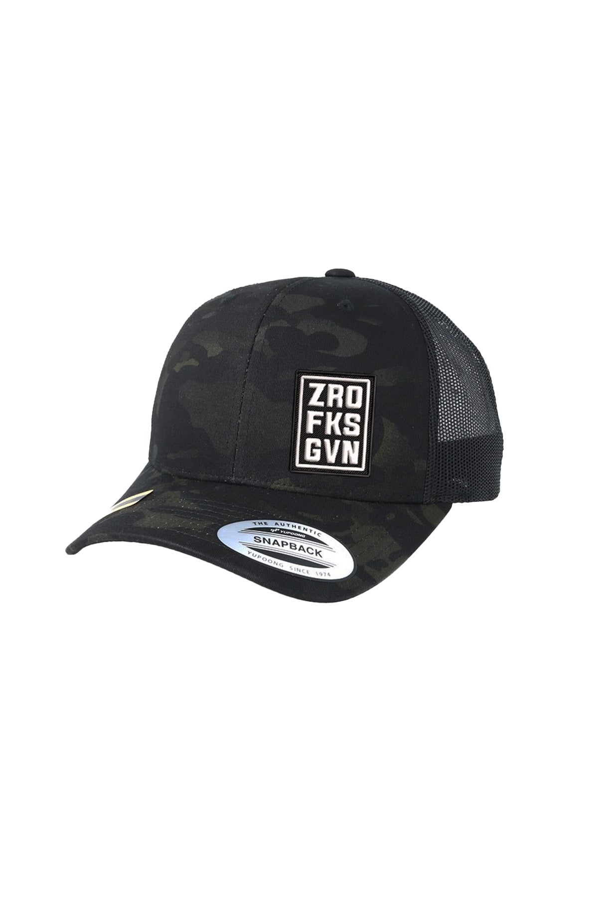 ZRO FKS GVN STITCH-STYLE PATCH - MESH BACK MULTICAM SNAPBACK