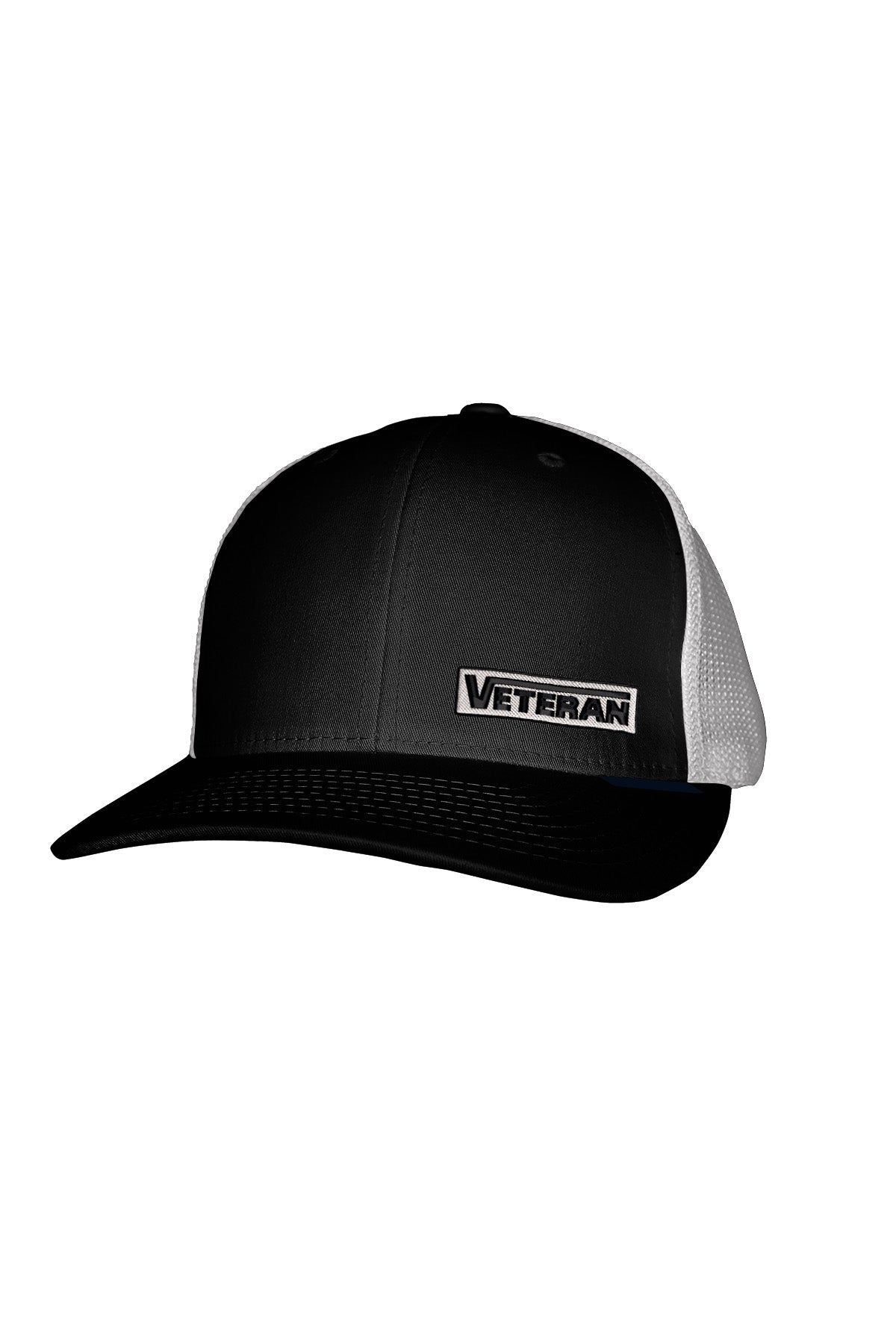 VETERAN STITCH-SYLE GREY PATCH - MESH BACK SNAPBACK