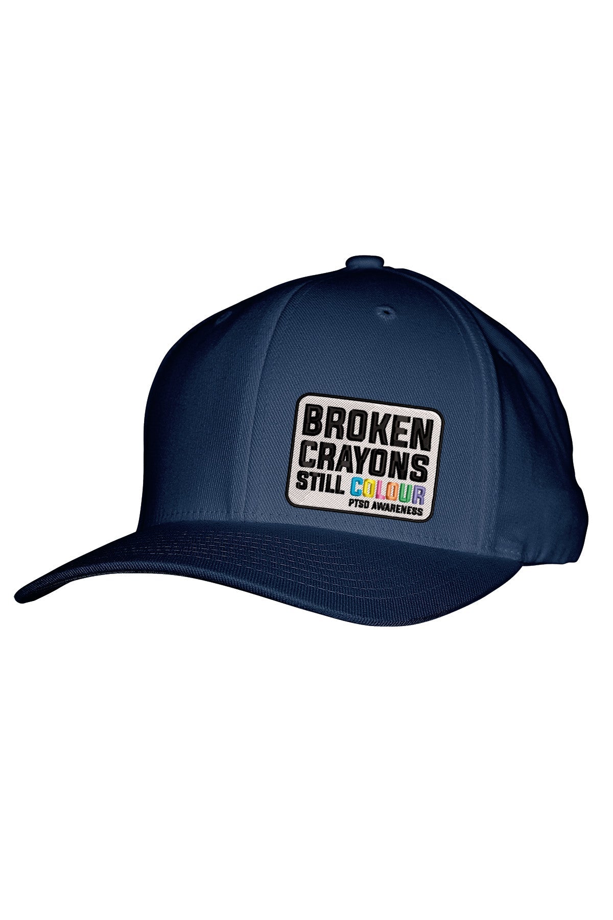 PTSD BROKEN CRAYONS STITCH-STYLE - FABRIC BACK SNAPBACK