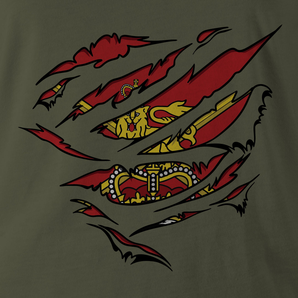 RIPPED ARMY FLAG