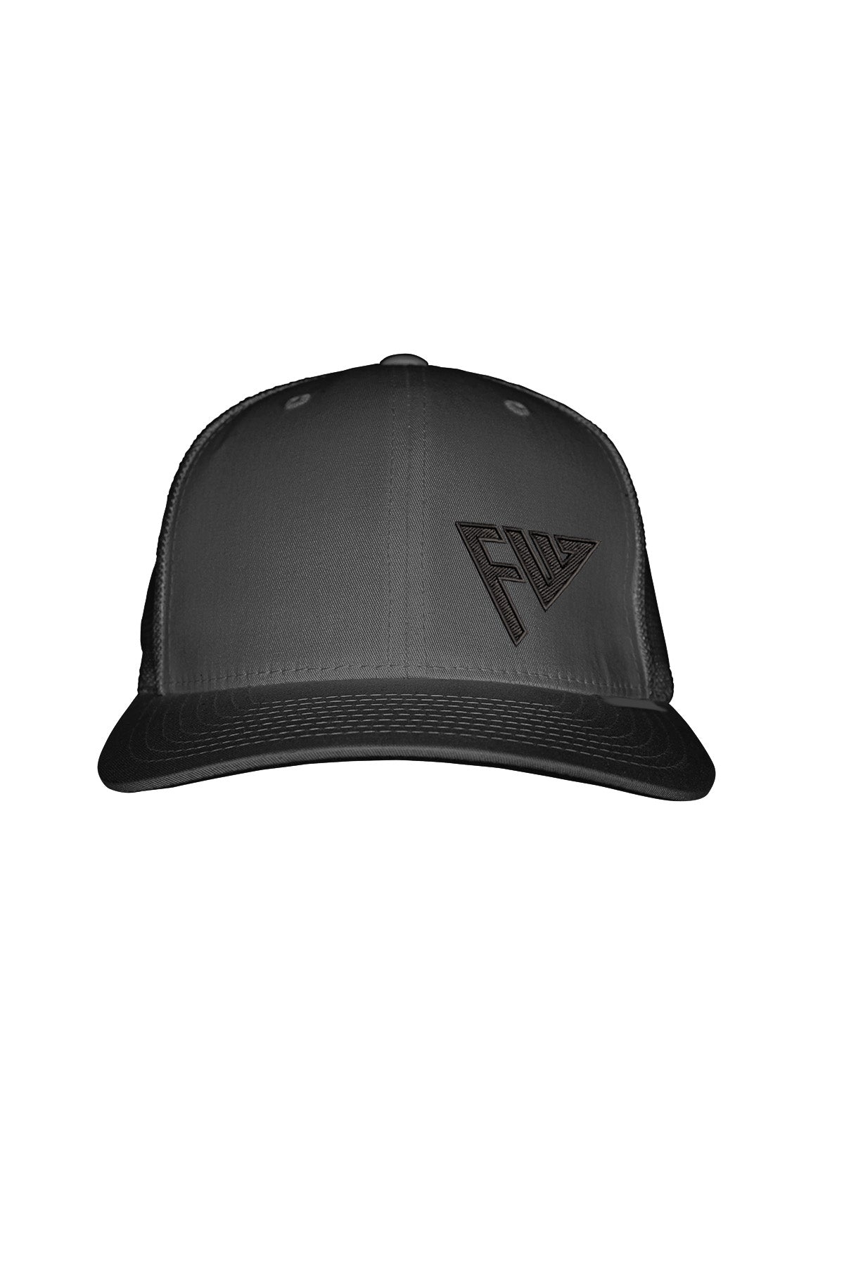FW BLACK STITCH-STYLE - FABRIC BACK SNAPBACK