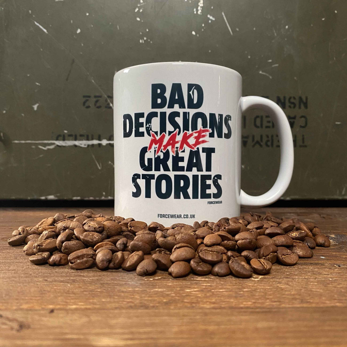 BAD DECISIONS MAKE GREAT STORIES MUG