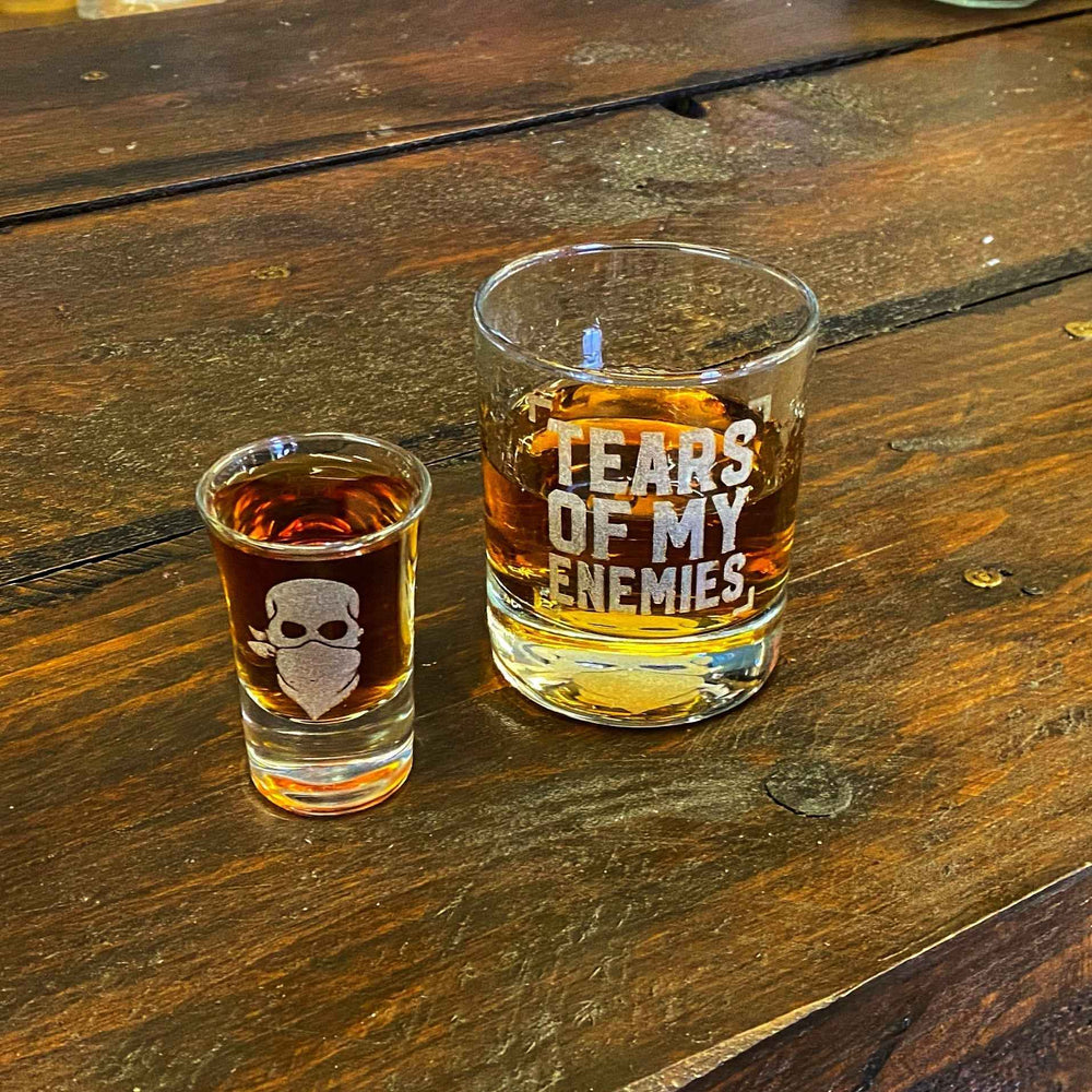 'TEARS OF MY ENEMIES' WHISKY & SHOT SET