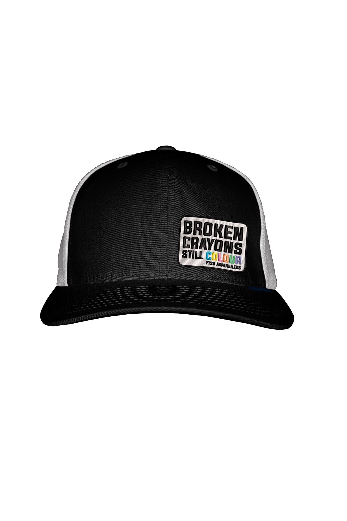 PTSD BROKEN CRAYONS STITCH-STYLE - TWO-TONE MESH BACK SNAPBACK