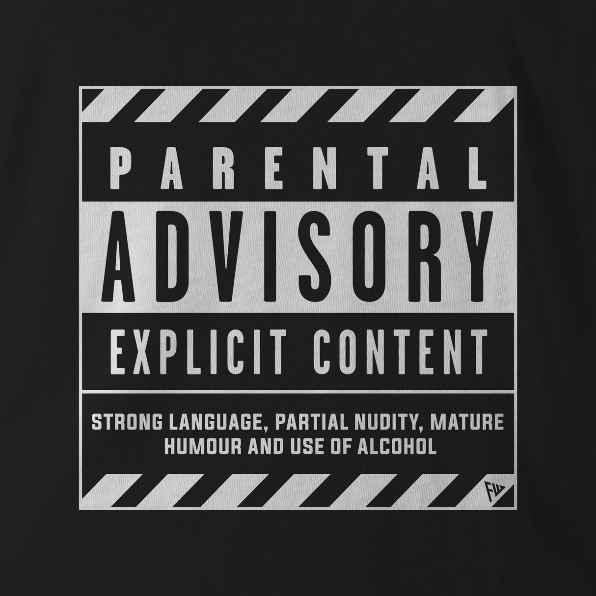 PARENTAL ADVISORY TAG & BACK