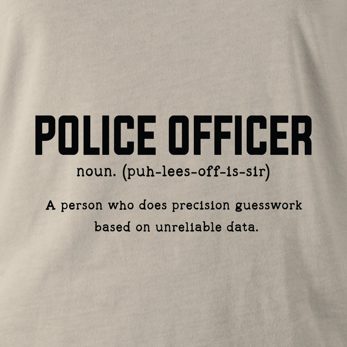 POLICE OFFICER TAG & BACK