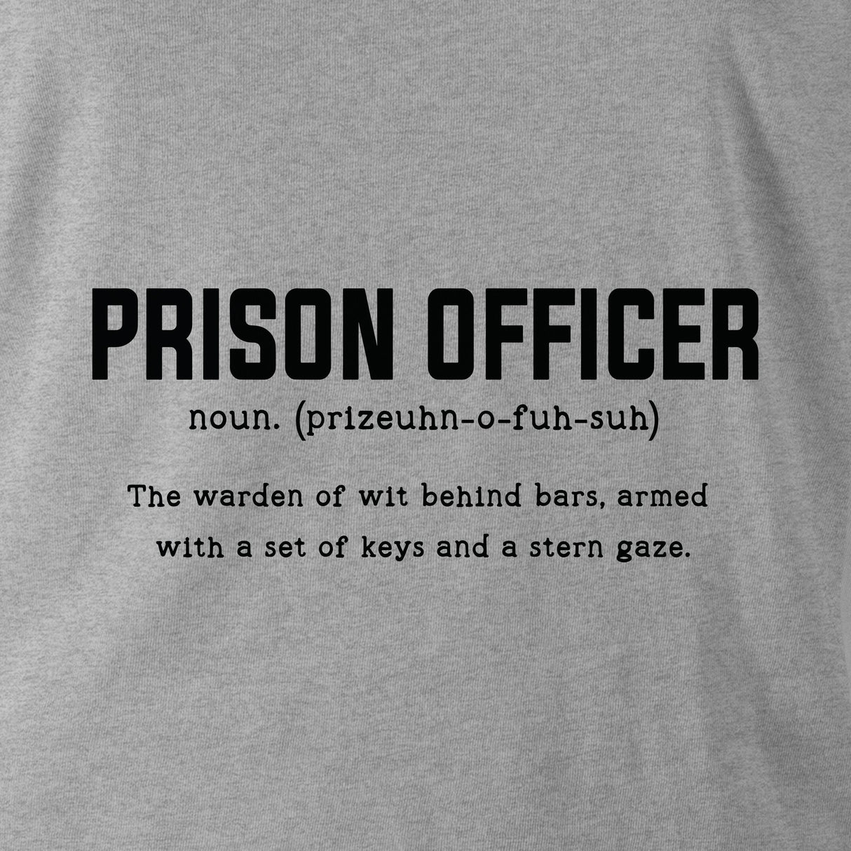 PRISON OFFICER TAG & BACK HOODIE