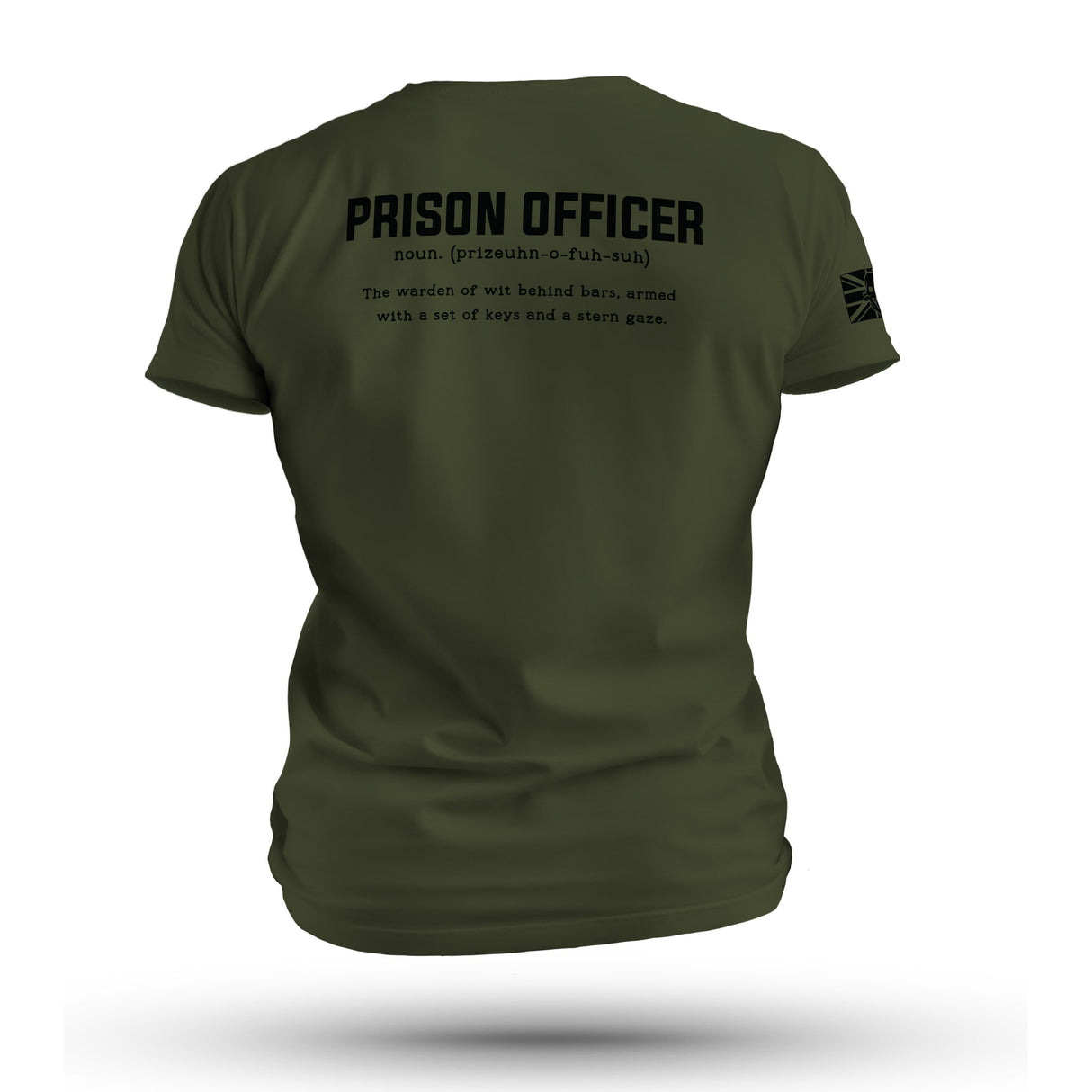 PRISON OFFICER TAG & BACK