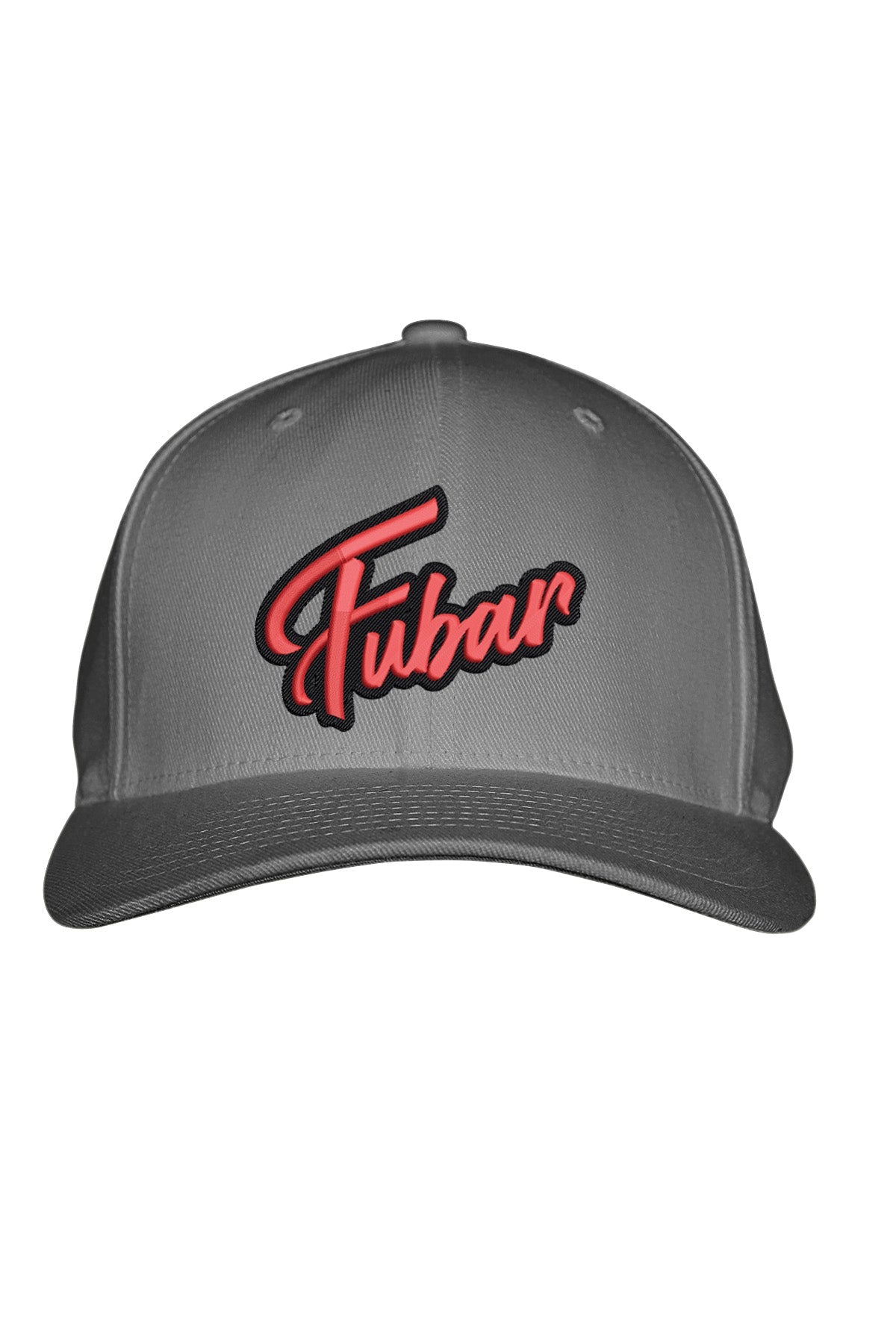 FUBAR RED STITCH-STYLE - FABRIC BACK SNAPBACK