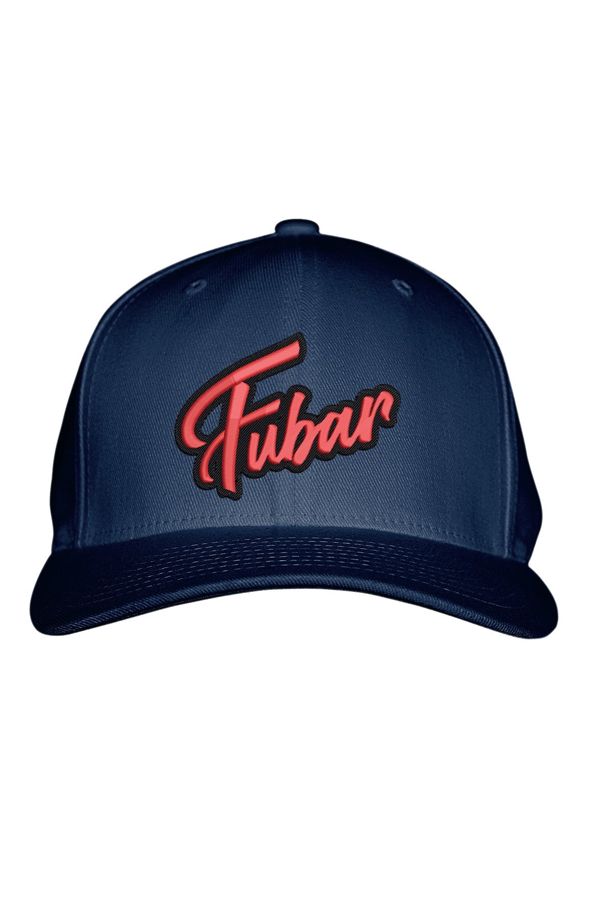 FUBAR RED STITCH-STYLE - FABRIC BACK SNAPBACK