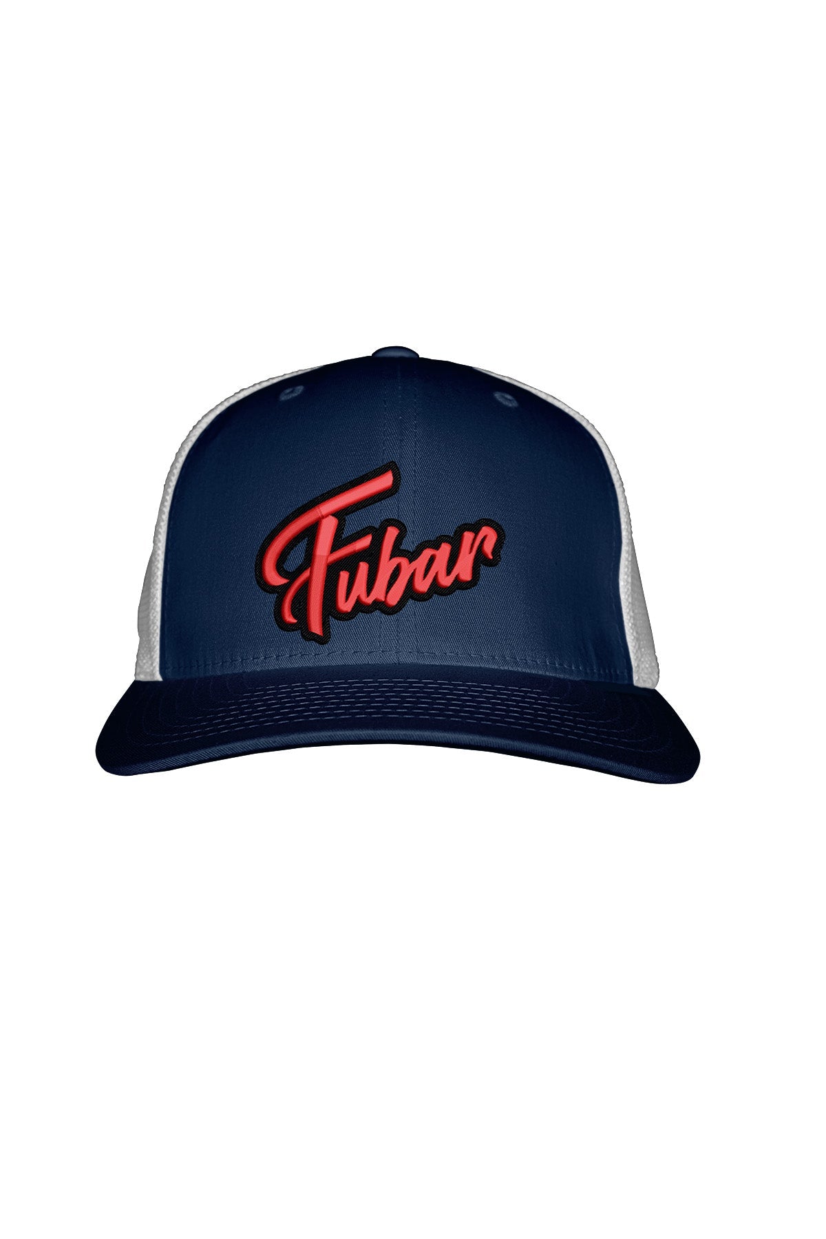 FUBAR RED STITCH-STYLE - MESH BACK SNAPBACK