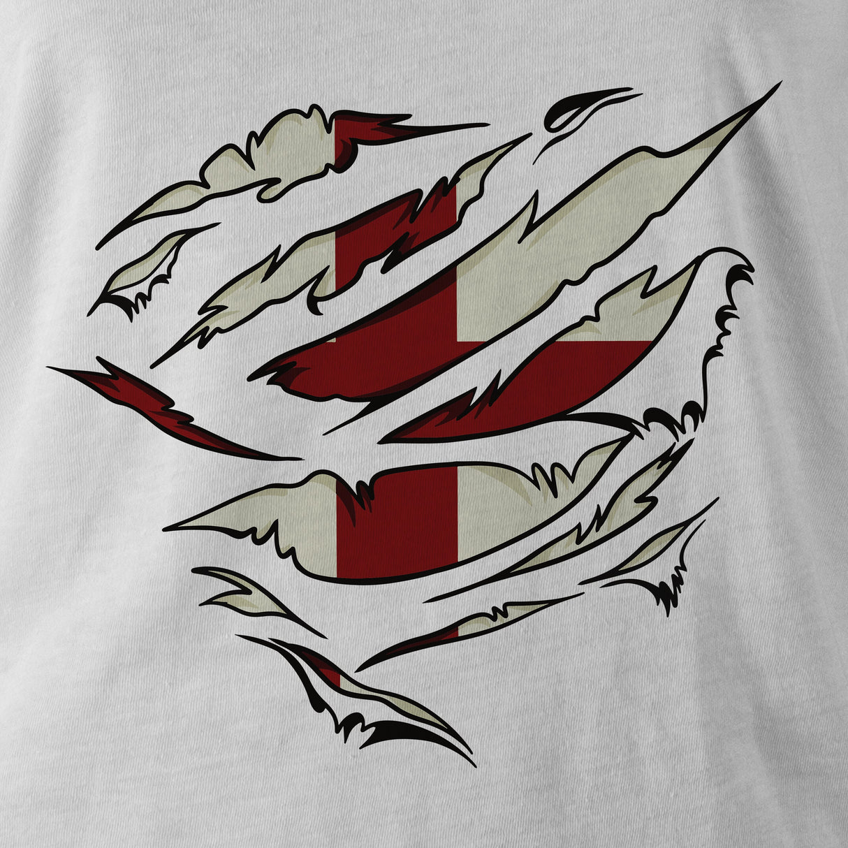 RIPPED ST GEORGES FLAG