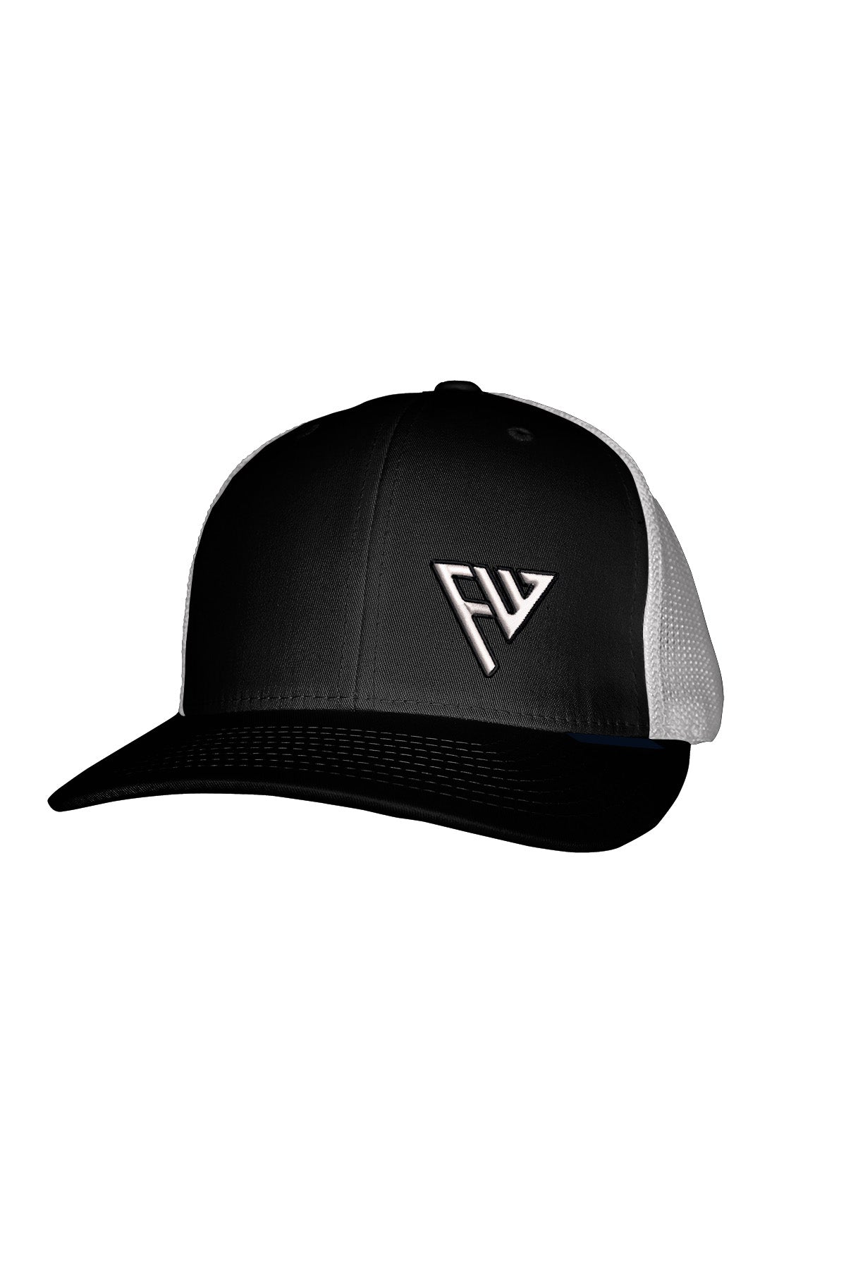 FW WHITE STITCH-STYLE - MESH BACK SNAPBACK
