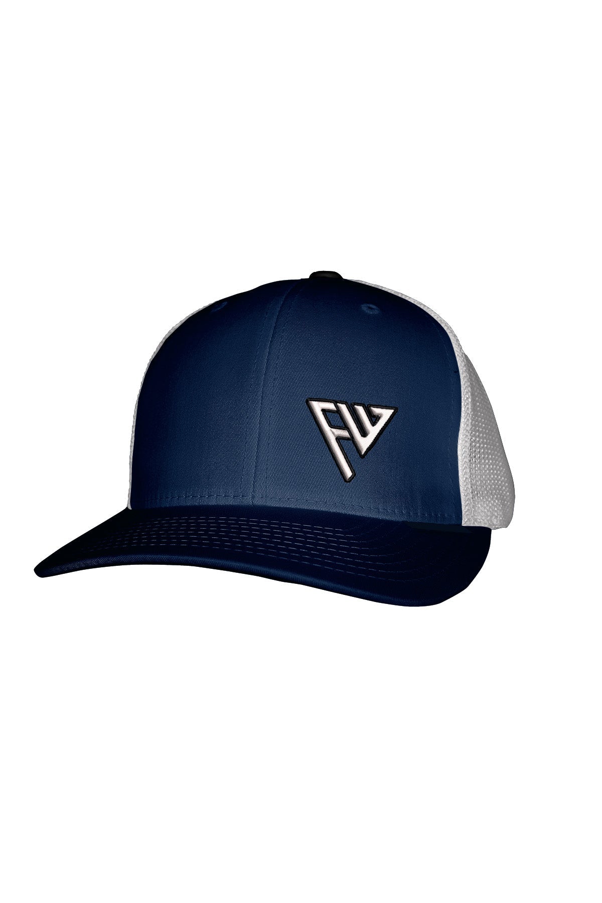 FW WHITE STITCH-STYLE - MESH BACK SNAPBACK