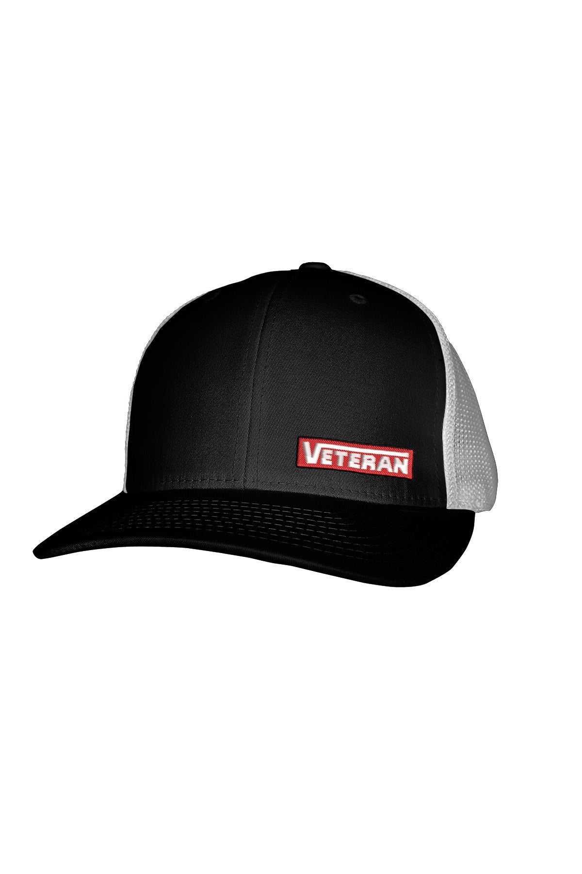 VETERAN STITCH-SYLE RED PATCH - MESH BACK SNAPBACK