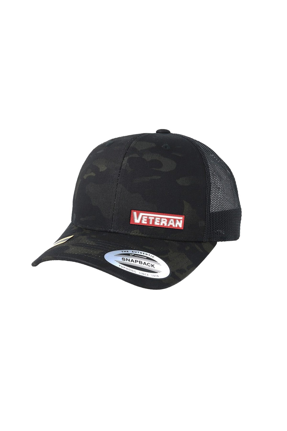 VETERAN STITCH-SYLE RED PATCH - MULTICAM SNAPBACK