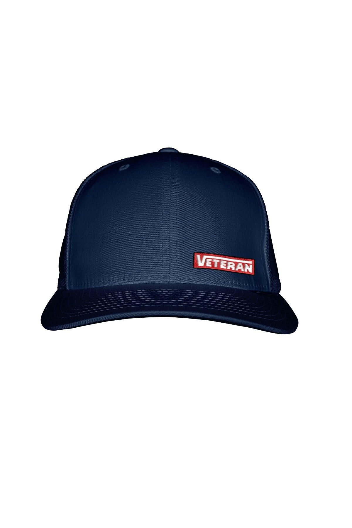 VETERAN STITCH-SYLE RED PATCH - FABRIC BACK SNAPBACK