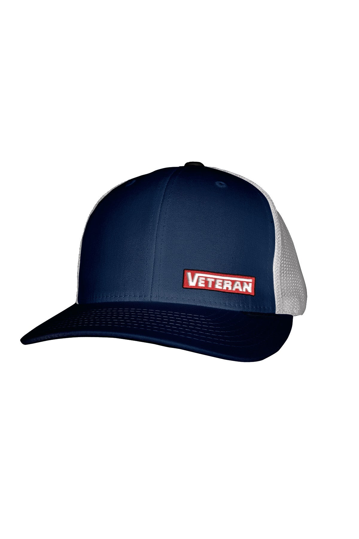 VETERAN STITCH-SYLE RED PATCH - MESH BACK SNAPBACK
