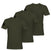 3 PACK BASE T-SHIRT / OLIVE GREEN