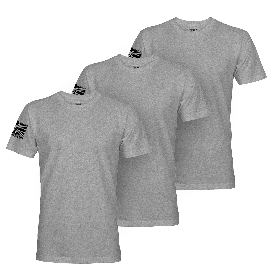 3 PACK BASE T-SHIRT / PT GREY