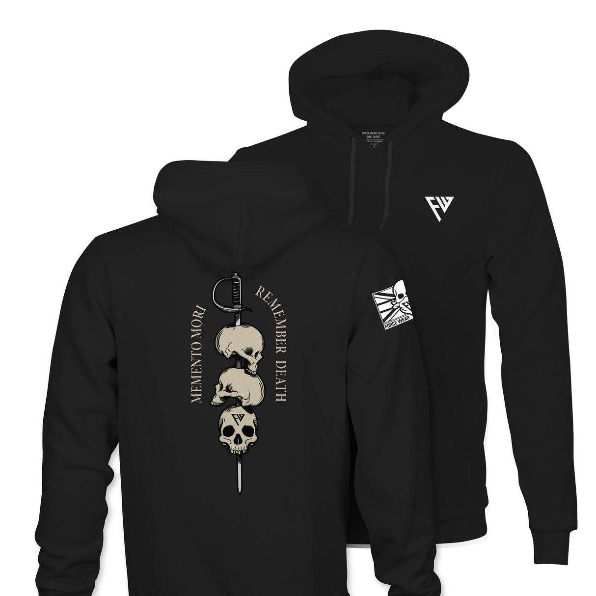 MEMENTO MORI TAG & BACK HOODIE