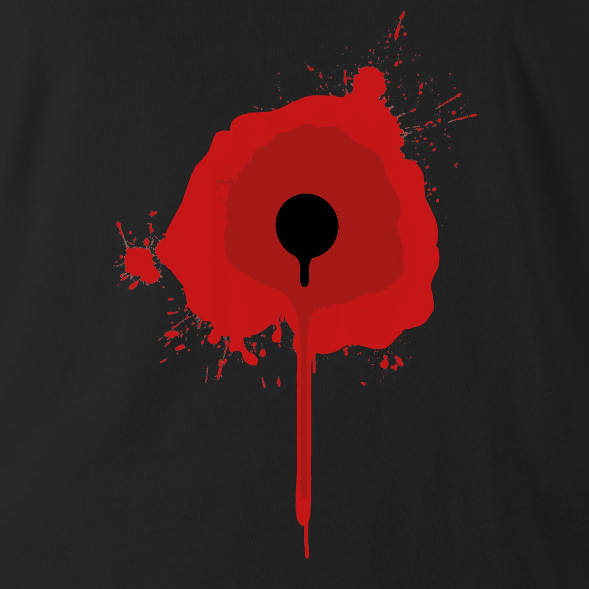 CHEST WOUND BLK SWEAT - Force Wear HQ