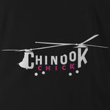 CHINOOK 'CHICK' WHITE INK TAG & BACK HOODIE