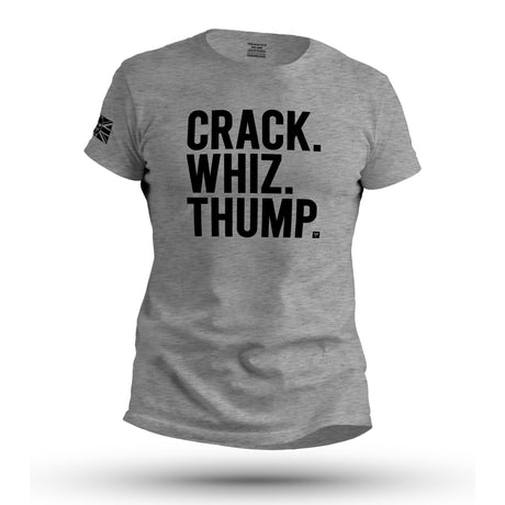 CRACK. WHIZ. THUMP.