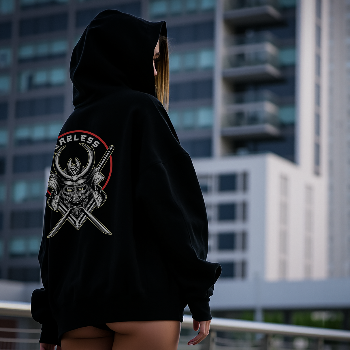 FEARLESS SAMURAI TAG & BACK HOODIE