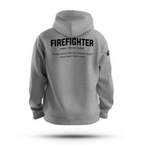 FIREFIGHTER TAG & BACK HOODIE