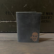 FORCEWEAR CHARCOAL GREY LEATHER CARD HOLDER - Force Wear HQ - WALLET