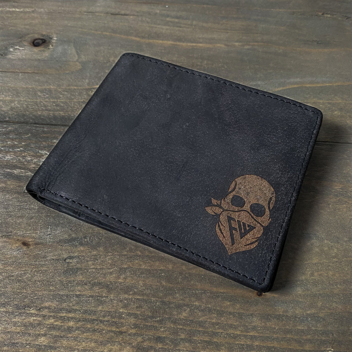 FORCEWEAR CHARCOAL GREY LEATHER WALLET - Force Wear HQ
