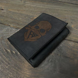 FORCEWEAR CHARCOAL GREY TRI FOLD LEATHER WALLET - Force Wear HQ