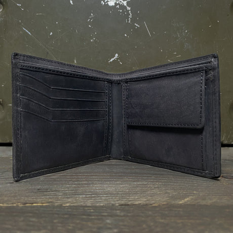 FORCEWEAR CHARCOAL GREY LEATHER WALLET - Force Wear HQ