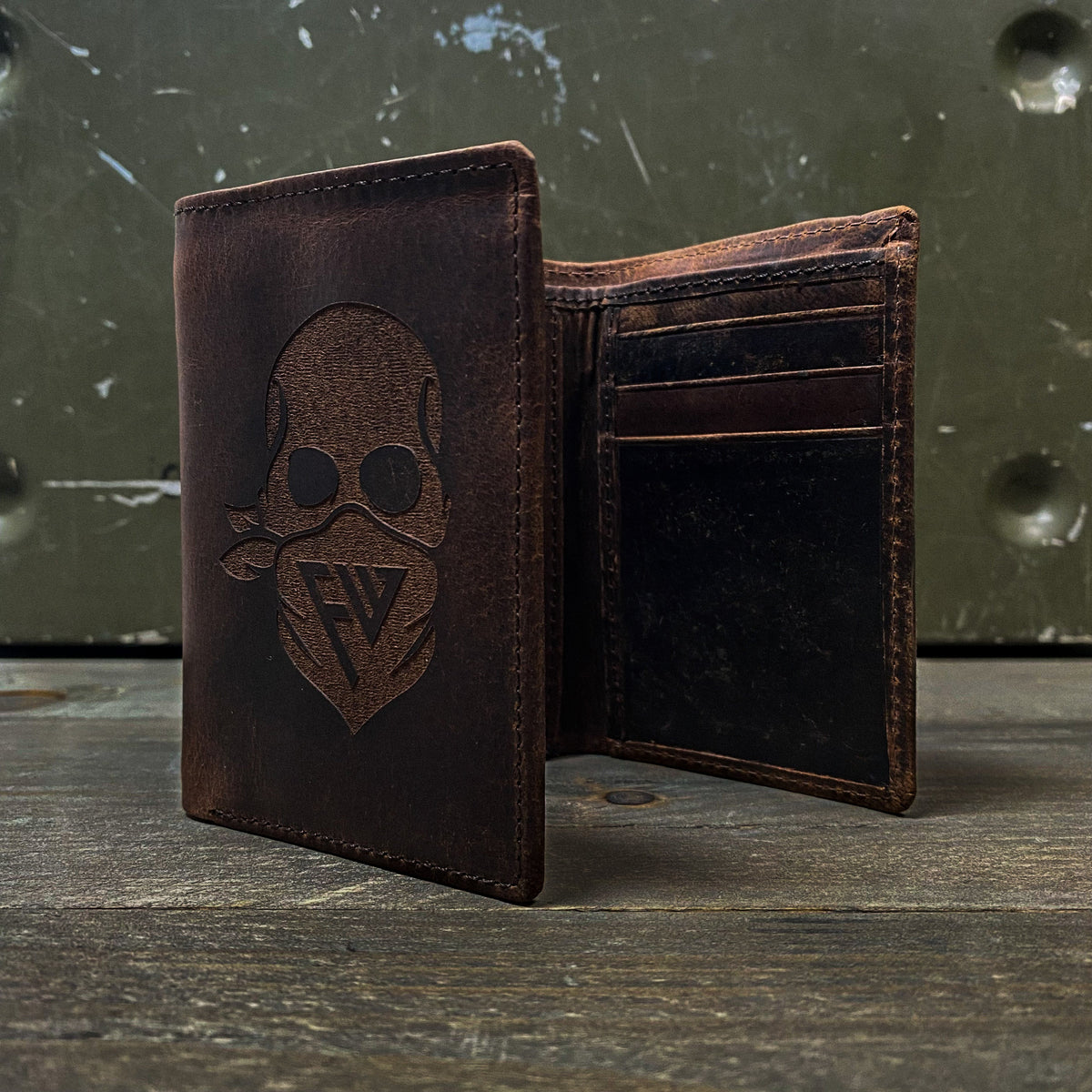 FORCEWEAR TRI FOLD LEATHER WALLET - Force Wear HQ