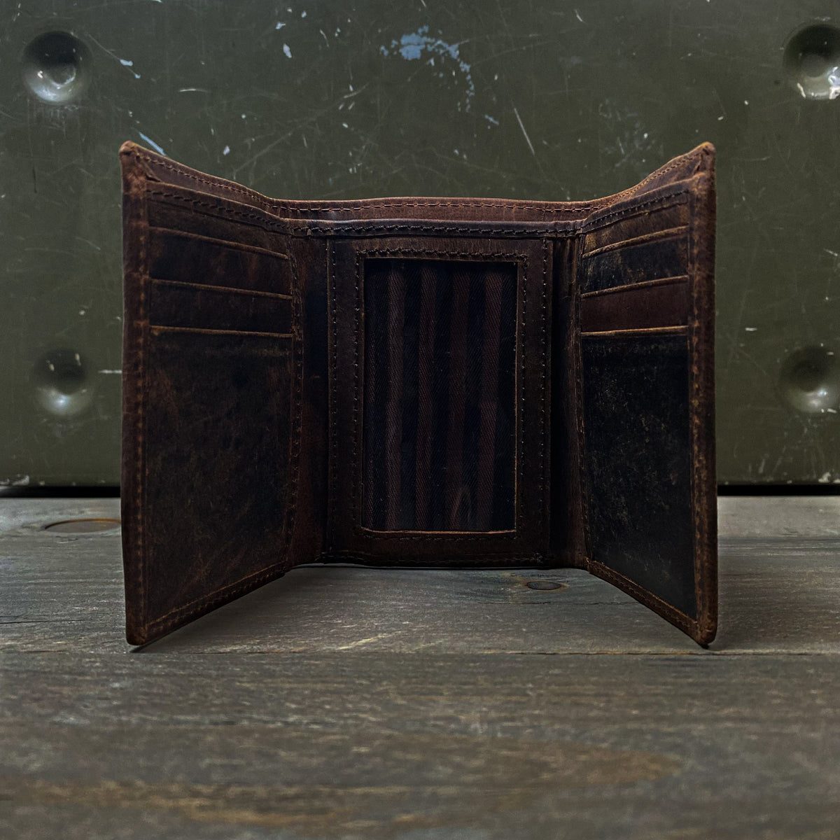 FORCEWEAR TRI FOLD LEATHER WALLET - Force Wear HQ
