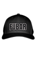 FUBAR BLACK STITCH-STYLE PATCH - FABRIC BACK SNAPBACK