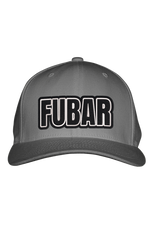 FUBAR BLACK STITCH-STYLE PATCH - FABRIC BACK SNAPBACK