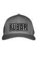 FUBAR BLACK STITCH-STYLE PATCH - FABRIC BACK SNAPBACK