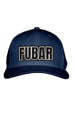 FUBAR BLACK STITCH-STYLE PATCH - FABRIC BACK SNAPBACK