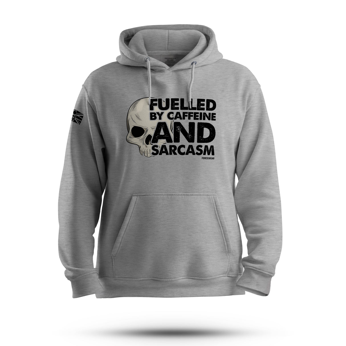 FUELLED BY CAFFEINE AND SARCASM PT HOODIE