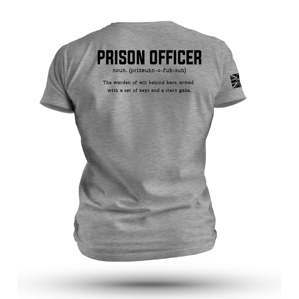 PRISON OFFICER TAG & BACK