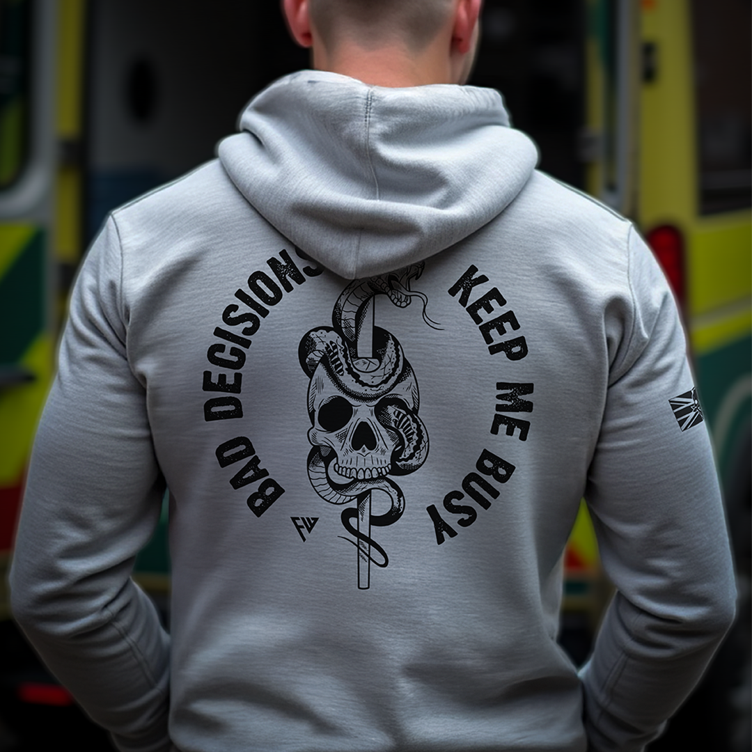 KEEP ME BUSY TAG & BACK HOODIE
