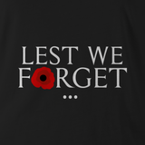 LEST WE FORGET WHT TAG POLO - BLACKOUT - Force Wear
