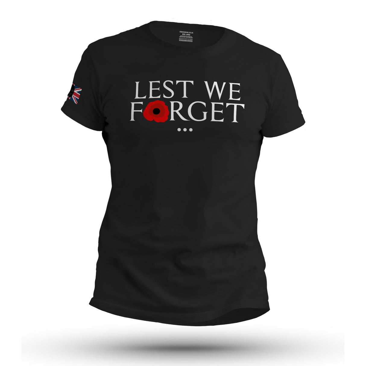 LEST WE FORGET WHT INK - BLACKOUT