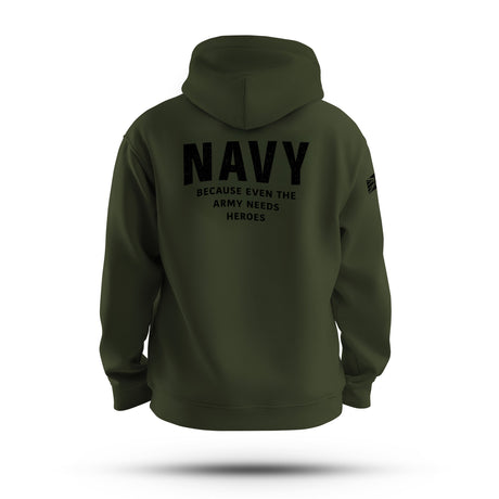 NAVY HEROES TAG & BACK HOODIE