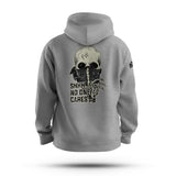 NO ONE CARES TAG & BACK HOODIE