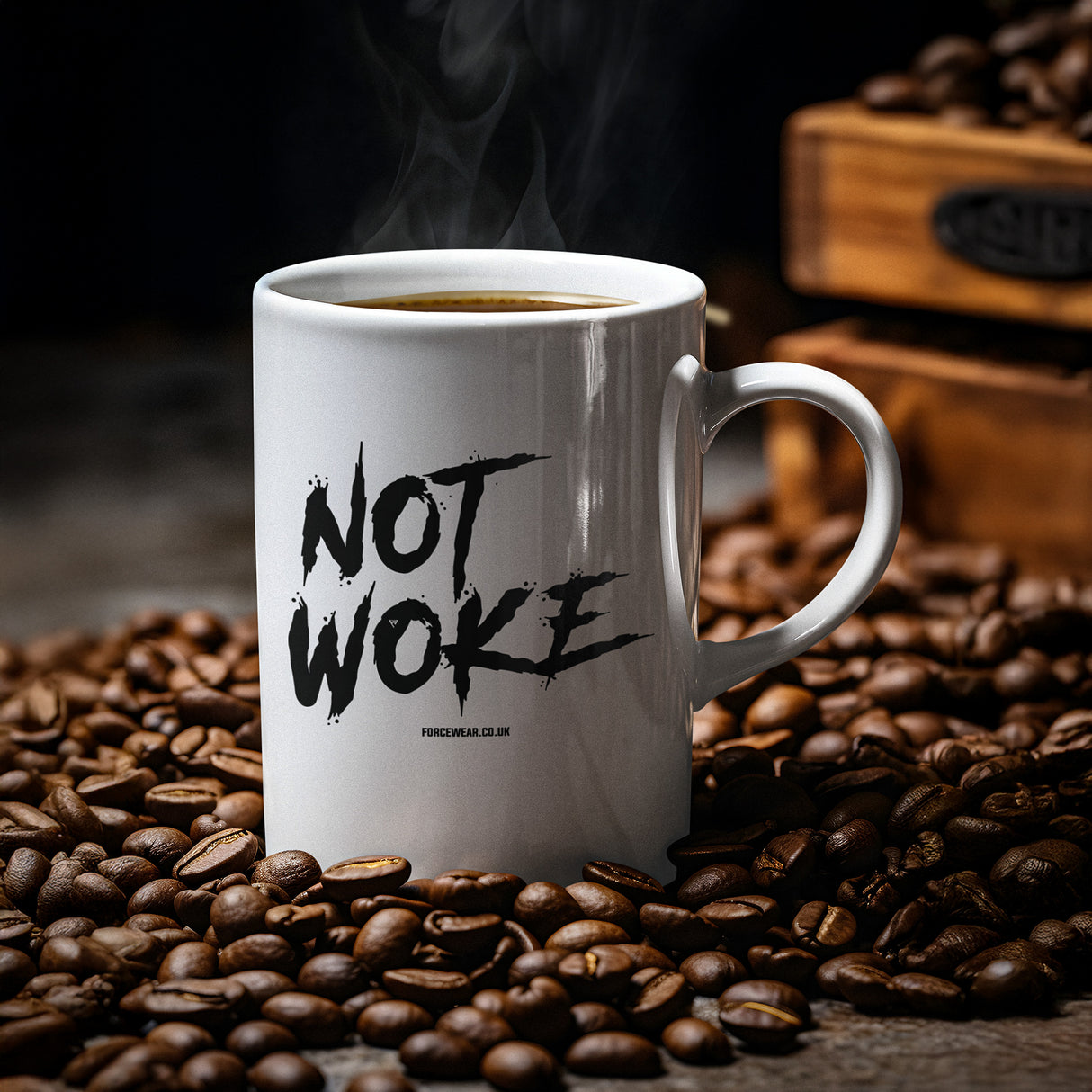 NOT WOKE MUG